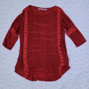 Michael Stars Tie-Dye Hi Low Tunic T-Shirt